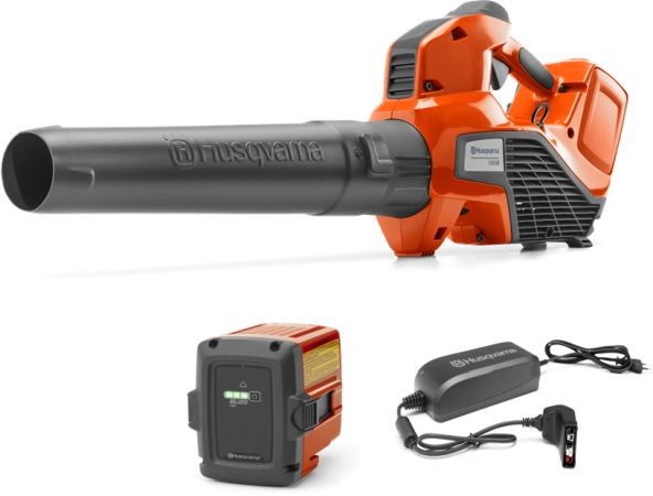 Soffiatore a batteria Husqvarna 120iB con batteria BLi20 e caricabatterie QC80