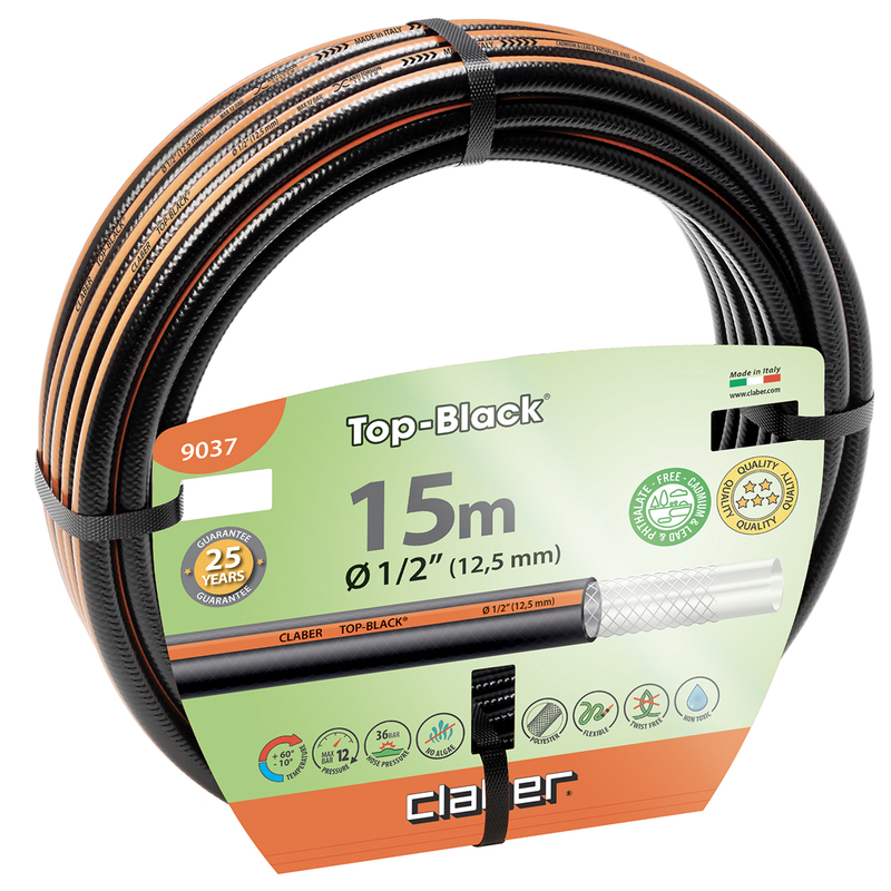 Tubo Acqua Top Nero 1/2