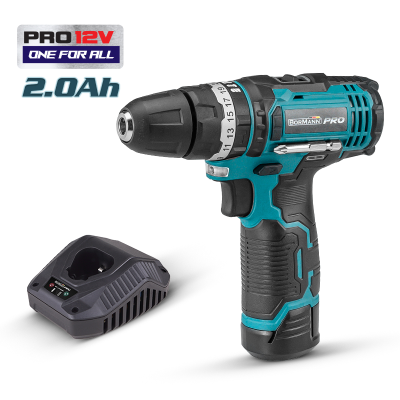 Trapano a percussione a batteria al litio Bormann 12V BBP9060