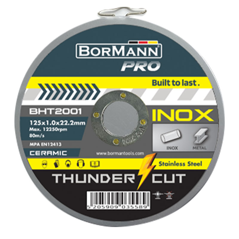 Τhunder Cut Inox Extra Long Ceramic Φ125x1mm BHT2001-D