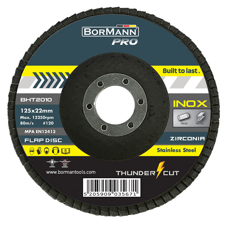 Grinding Disc # 80 Thunder Cut Inox With Leaves Φ125x22 BHT2009