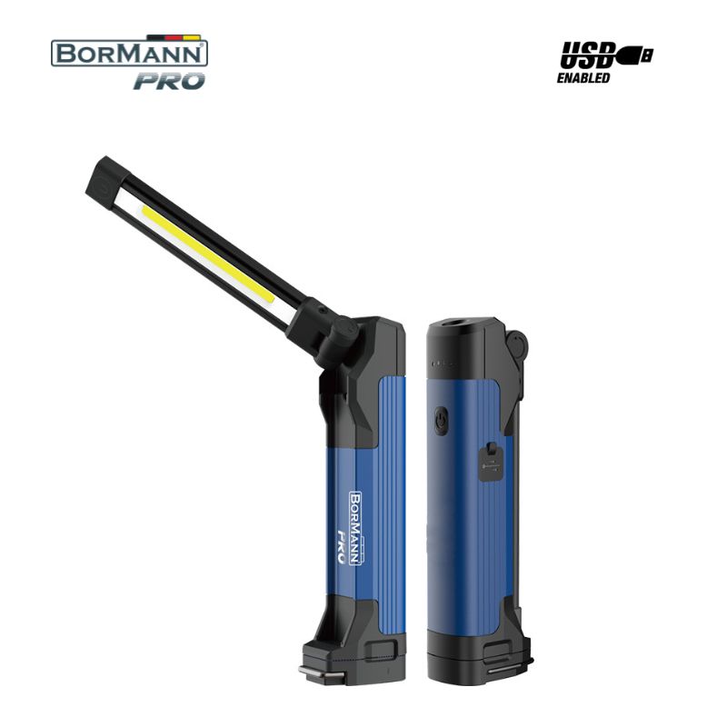 Bormann BPR6025 Torcia elettrica ricaricabile/Lampada da lavoro