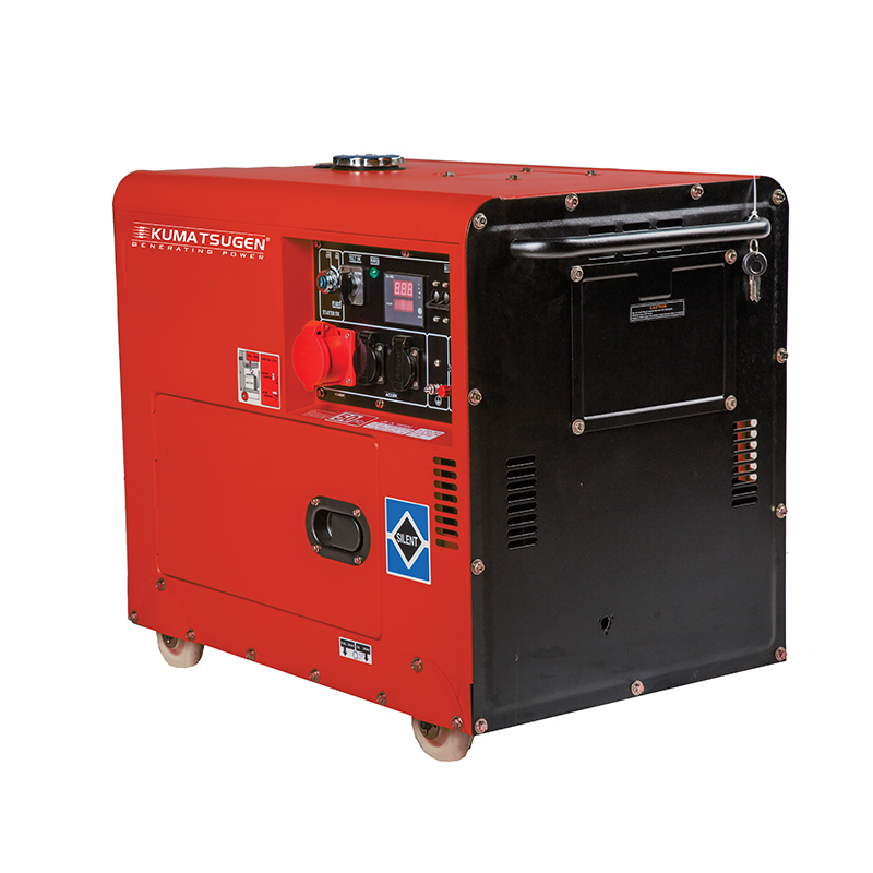Generatore diesel trifase Kumatsugen GP10000MAT AVR - tipo chiuso 9KVA con dispositivo d'avviamento elettrico