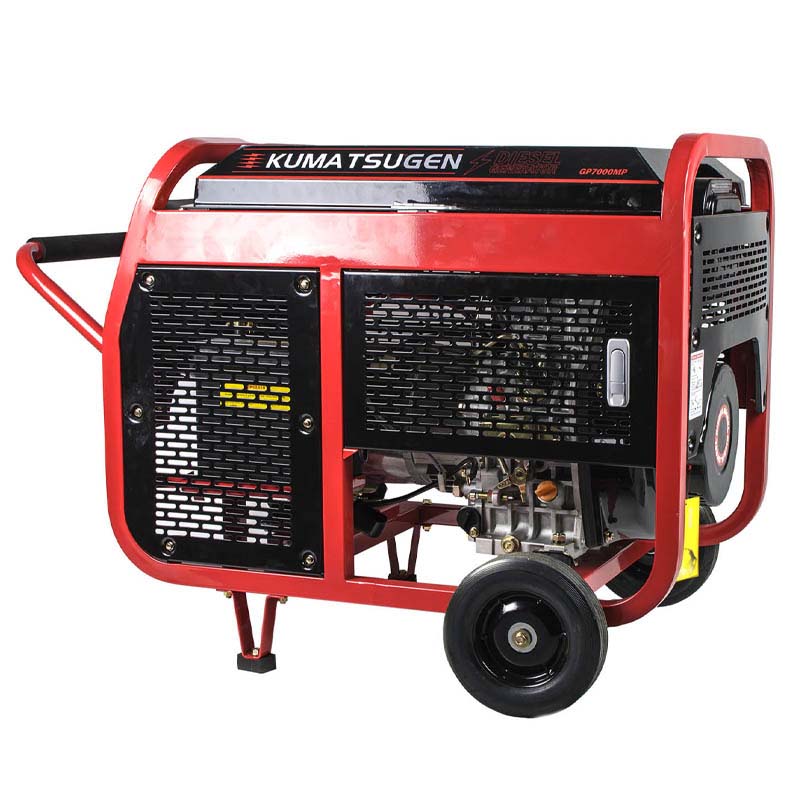 Generatore diesel KUMATSUGEN con avviamento, AVR GP7000MP -6,6 KVA