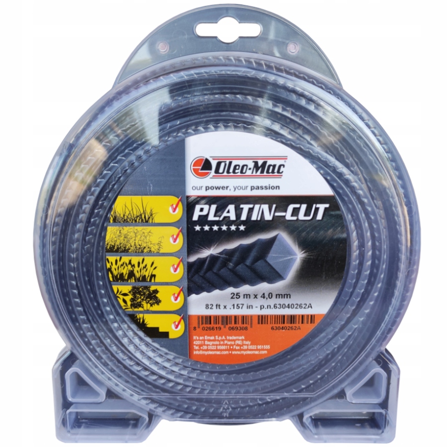 Lama per sega quadra linea di rifinitura Oleomac Platin Cut 4,0 mm/25 M
