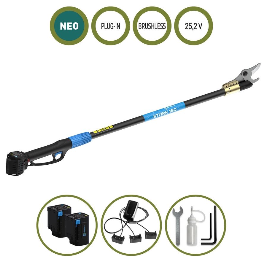 CAMPAGNOLA Stark 160 Forbici a Batteria Stabile Con 2 Batterie-158cm